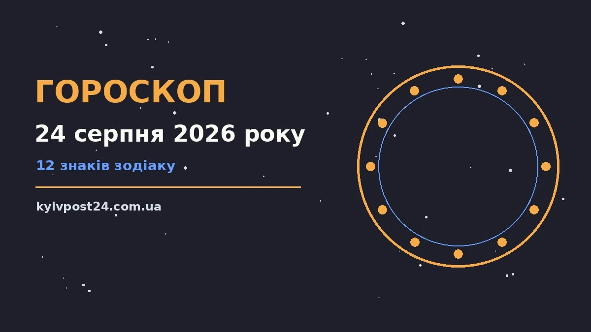 Астрологічний гороскоп на 24 серпня 2026 року — поради для всіх знаків зодіаку