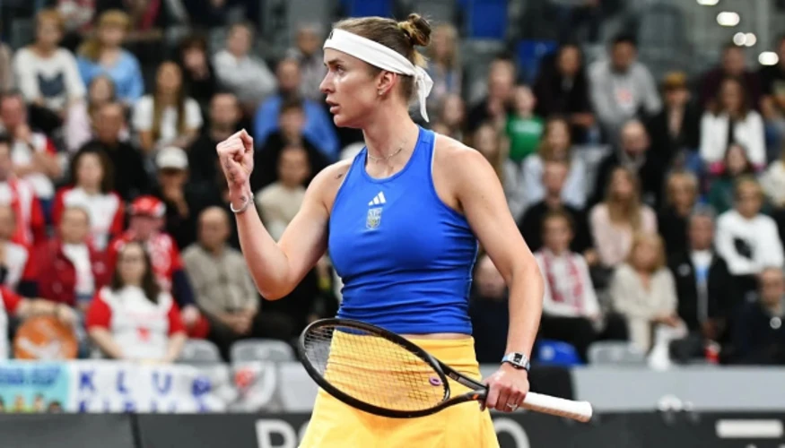 Еліна Світоліна святкує перемогу на турнірі WTA 1000 у Торонто