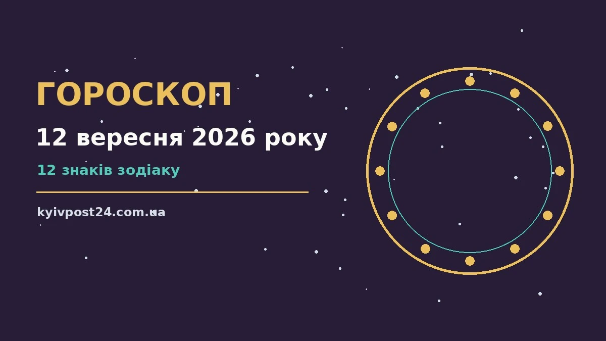 Зоряний гороскоп на 12 вересня 2026 року, знаки зодіаку та суботні підказки