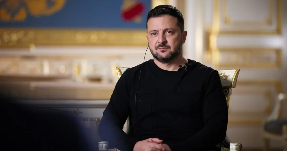 Президент України Володимир Зеленський під час інтерв'ю