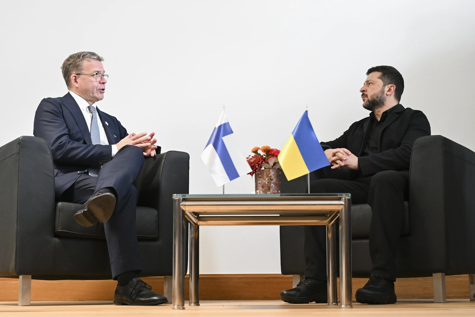 Володимир Зеленський і Петтері Орпо під час зустрічі